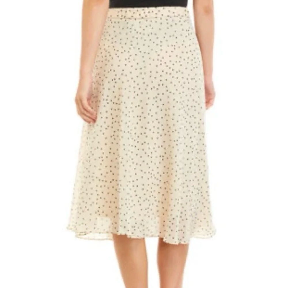 Philosophy Cream A-Line Skirt with Black Dots size XS